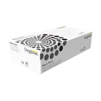 Shop Unigloves Black Pearl Nitrile Gloves in Medium size powder-free and perfect for a variety of tasks. Each box contains 100 durable gloves ideal for professional and home use.