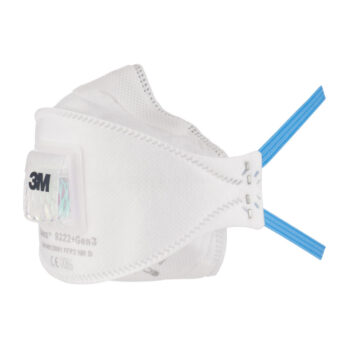 3M Aura 9332+ Flat-Fold FFP3V Valved Respirator (5) 9332SP