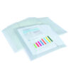 Rapesco Popper Wallets Foolscap Clear 1496 - Pack 20