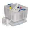 Really Useful Storage Box Clear 48 Litres 48C