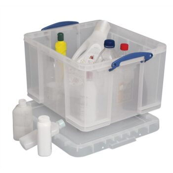 Really Useful Storage Box Clear 48 Litres 48C