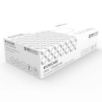 Unicare Clear Vinyl Gloves Large Powder-Free GS0064 - Pack 100