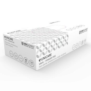 Unicare Clear Vinyl Gloves Small Powder-Free GS0062 - Pack 100