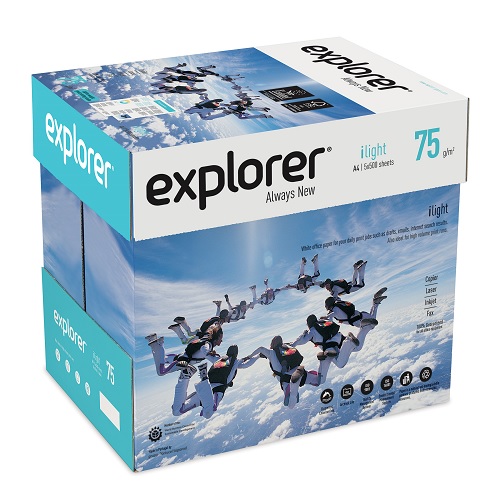 Explorer ilight A4 Paper White 75gsm FSC (5x500) Box