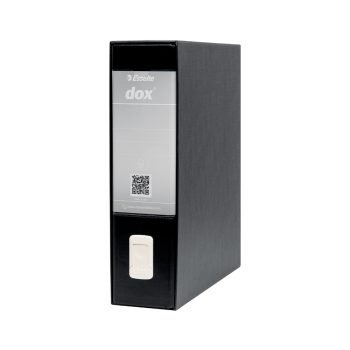 Esselte DOX Lever-Arch Files A4 Black 80mm D26110 Pack 6 - In Case - Fusion Office UK