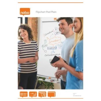 Nobo Flipchart Pad Plain 20 Sheets 650x955mm 1901631 - Each - Fusion Office UK