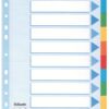 Esselte A4 Cardboard Dividers 10 Part 100193 Pack 10 Fusion Office