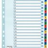 Esselte A4 Index 1 20 With Mylar Tabs 100163 Pack 10 Fusion Office