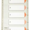 Esselte A4 Index 1 5 Polypropylene Grey 100103 Pack 20 Fusion Office