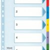 Esselte A4 Index 1 5 With Mylar Tabs 100160 Pack 20 Fusion Office