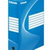 Esselte Archiving Boxes Blue 100mm 245x100x345mm Pack 25 128421 Fusion Office