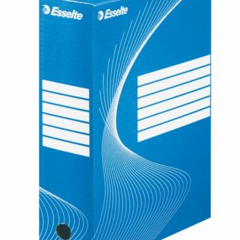 Esselte Archiving Boxes Blue 100mm 245x100x345mm Pack 25 128421 Fusion Office