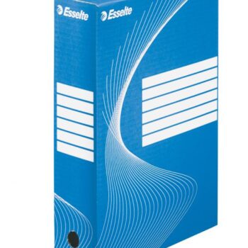 Esselte Archiving Boxes Blue 80mm 245x80x345mm Pack 25 128411 Fusion Office