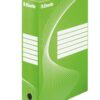 Esselte Archiving Boxes Green 80mm 245x80x345mm Pack 25 128414 Fusion Office