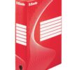 Esselte Archiving Boxes Red 80mm 245x80x345mm Pack 25 128412 Fusion Office