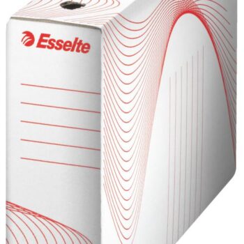 Esselte Archiving Boxes White 245x80x345mm Pack 25 128080 Fusion Office