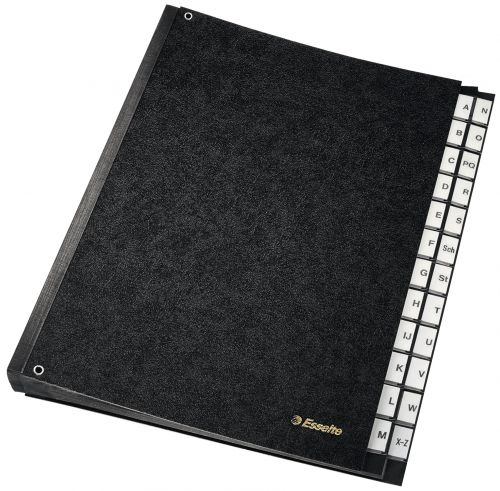Esselte Desk Organizer A Z 24 Dividers Black 629997 Fusion Office