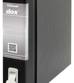 Esselte Dox Lever Arch Files Foolscap Black D26210 Pack 6 Fusion Office