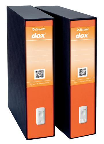 Esselte Dox Lever Arch Files Foolscap Orange D26202 Pack 6 Fusion Office
