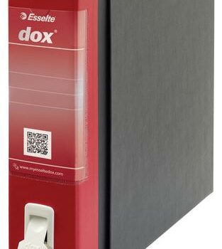 Esselte Dox Lever Arch Files Foolscap Red D26211 Pack 6 Fusion Office