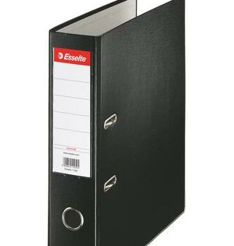 Esselte Essentials Lever Arch Files 75mm Black 11257 Pack 20 Fusion Office