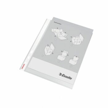 Esselte Heavy Duty Punched Pockets A5 85mic 47183 Pack 25 Fusion Office