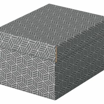 Esselte Home Storage Gift Box Small Grey Pack 3 628281 Fusion Office