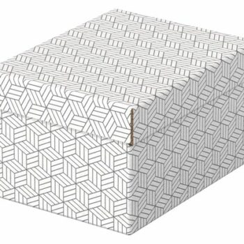 Esselte Home Storage Gift Box Small White Pack 3 628280 Fusion Office