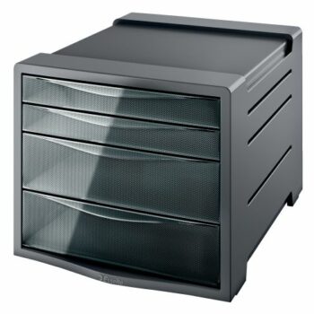 Esselte Intego 4 Drawer Unit Smoked Grey 28453 Fusion Office