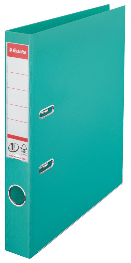 Esselte No1 Lever Arch Files 50mm Turquoise 811560 Pack 10 Fusion Office