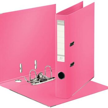 Esselte No1 Solea Lever Arch Files 50mm Pastel Red 231042 Pack 10 Fusion Office