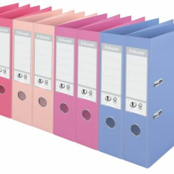 Esselte No1 Solea Lever Arch Files 75mm Pastel Assorted 231040 Pack 10 Fusion Office