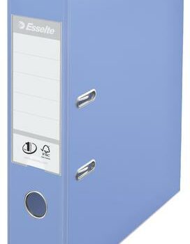Esselte No1 Solea Lever Arch Files 75mm Pastel Blue 231036 Pack 10 Fusion Office