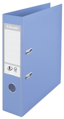 Esselte No1 Solea Lever Arch Files 75mm Pastel Blue 231036 Pack 10 Fusion Office