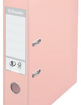 Esselte No1 Solea Lever Arch Files 75mm Pastel Peach 231039 Pack 10 Fusion Office