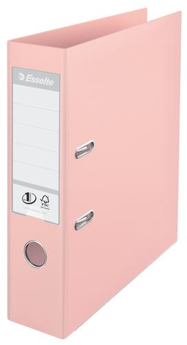 Esselte No1 Solea Lever Arch Files 75mm Pastel Peach 231039 Pack 10 Fusion Office