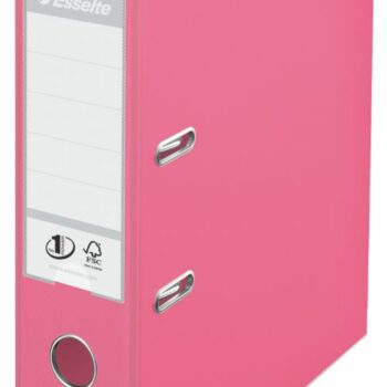 Esselte No1 Solea Lever Arch Files 75mm Pastel Red 231037 Pack 10 Fusion Office