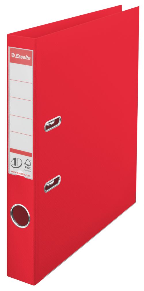 Esselte No1 Vivida Lever Arch Files 50mm Red 624072 Pack 10 Fusion Office