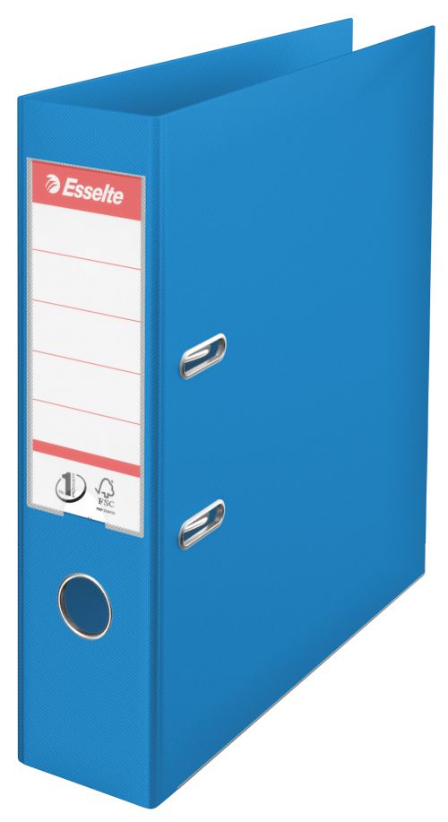 Esselte No1 Vivida Lever Arch Files Blue A4 624067 Pack 10 Fusion Office