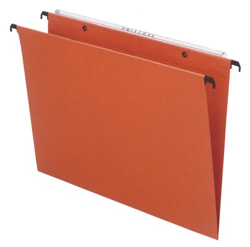 Esselte Orgarex Kori Vertical Suspension Files 15mm Foolscap Orange 10402 Pack 50 Fusion Office