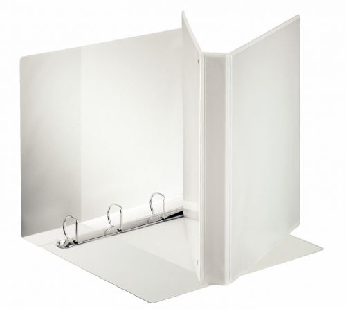 Esselte Presentation Binders 4 D Ring A4 25mm White 55292 Pack 10 Fusion Office