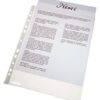 Esselte Punched Pockets A4 Transparent Matte 38mic 16690 Pack 100 Fusion Office