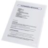 Esselte Quality Cut Flush Folders 85mic Glass Clear 54852 Pack 100 Fusion Office