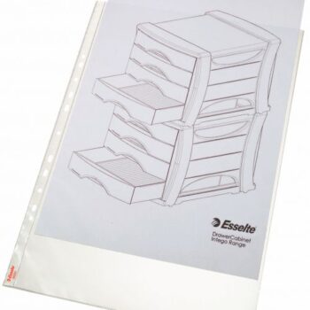 Esselte Quality Punched Pockets A3 Matte Clear 85mic 55231 Pack 50 Fusion Office