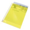 Esselte Quality Punched Pockets A4 Matte Yellow 55mic 47201 Pack 10 X 10 Fusion Office