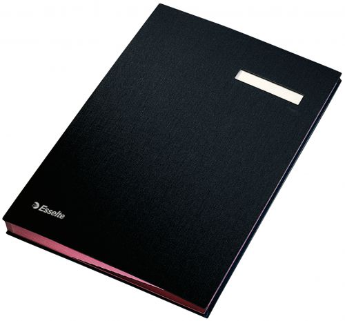 Esselte Signature Book 20 Compartments Black 621061 Fusion Office