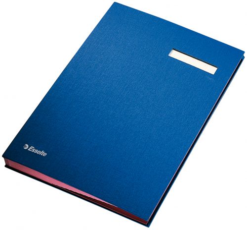 Esselte Signature Book 20 Compartments Blue 621063 Fusion Office