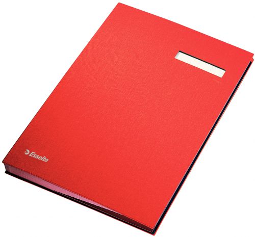 Esselte Signature Book 20 Compartments Red 621062 Fusion Office