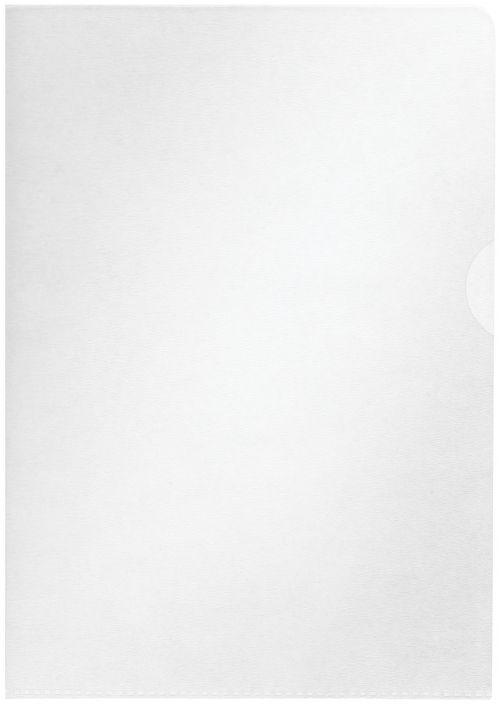 Esselte Standard Cut Flush Folders A4 65mic Clear 623681 Pack 100 Fusion Office