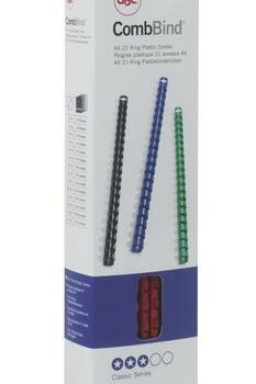 Gbc Combbind Combs A4 6mm Red 4028213 Pack 100 Fusion Office